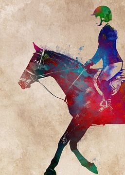 Paardrijder #ruiter #paard #sport (gezien bij vtwonen) van JBJart Justyna Jaszke