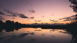 Sunset in the polder Reeuwijk by Peter Boon
