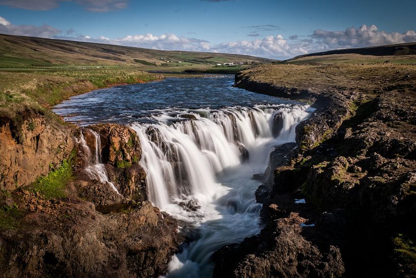 waterfall in Iceland by Elly van Veen