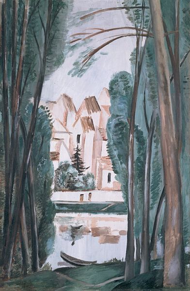 Landschaft mit einem Boot an der Bank, André Derain. von The Masters
