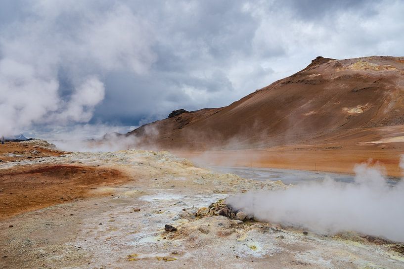 Geothermisches Gebiet Námaskarð in Island von Tim Vlielander