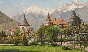 Peder Monsted, Meran, Schlossladen, 1913