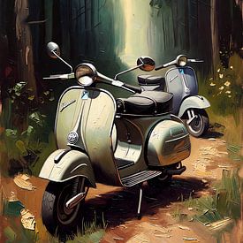 Scooters en stationnement sur DeVerviersBelgium