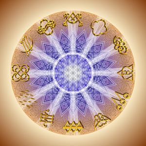 Kristallen Mandala-De 12 Heilige Graal van SHANA-Lichtpionier