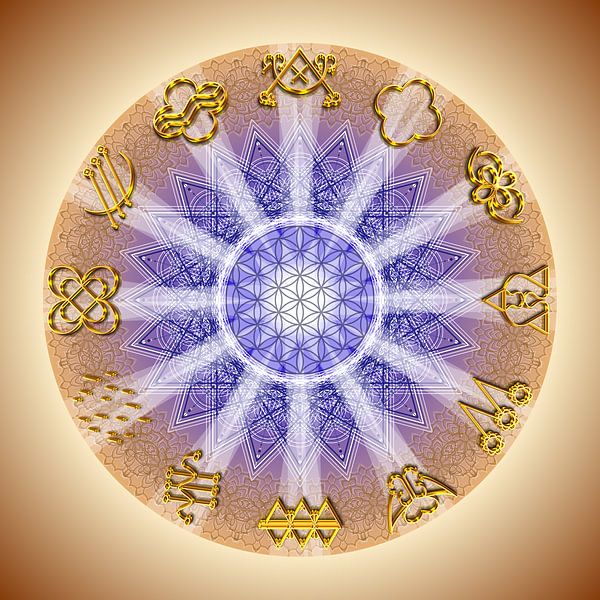Kristallmandala-Die 12 Heiligen Grale von SHANA-Lichtpionier