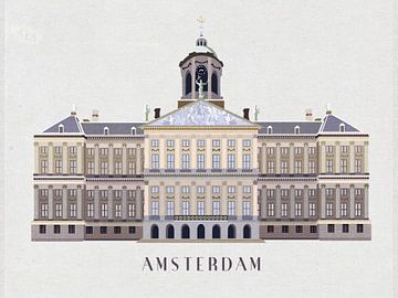Palace on Dam Square by Stedenkunst