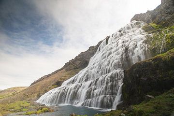 Dynjandi waterval in IJsland van Manon Verijdt
