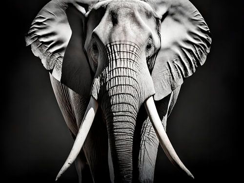 AI Digitale Olifantenkop