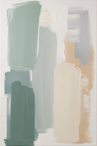 Rustgevend abstract schilderij