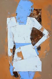 Stilisierte Frau von Abstraktes Gemälde