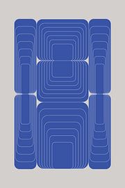 Geometric Blue Illusion by Marcio Pontes