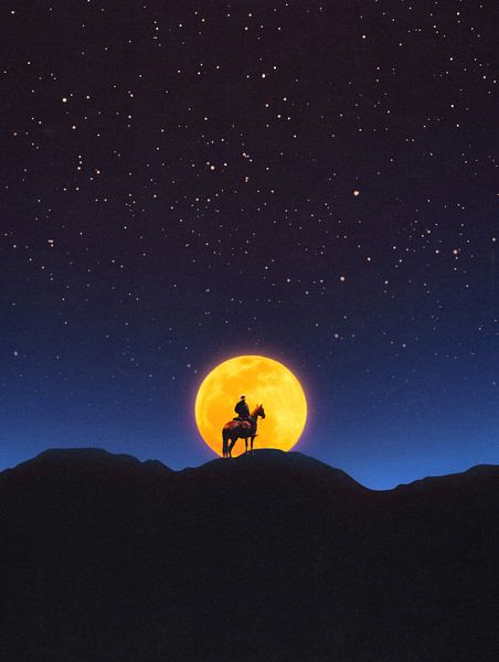 The Rider and the Moon by Taudalpoi 