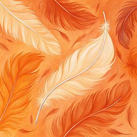 Vol d'automne éthéré : Une symphonie de plumes dans des tons ensoleillés