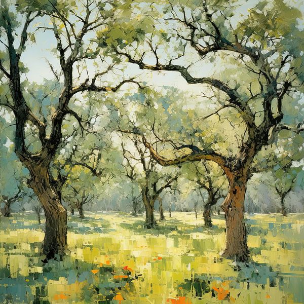 Schilderij Bomen van ARTEO Schilderijen