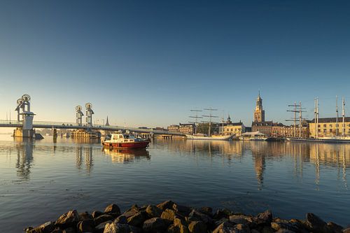 Kampen skyline in een gouden herfst ochtend #2