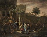 Jan Steen. De dorpsbruiloft van 1000 Schilderijen thumbnail