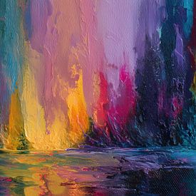 Abstraktes Wasserfall-Panorama von TheXclusive Art