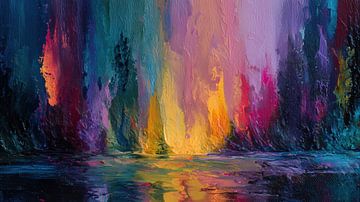 Waterval abstract panorama