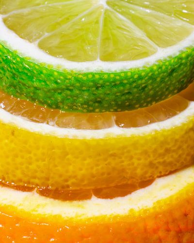 Trio von Zitrusfrüchten