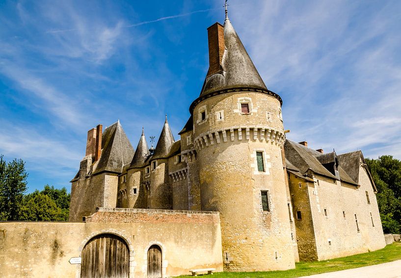 Facade Chateau Fougères sur Bièvre Loire France by Dieter Walther