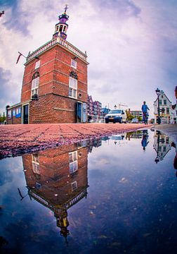 Accijns toren in reflection van peterheinspictures