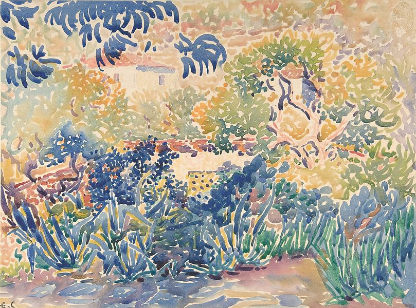 Henri-Edmond Cross - Der Garten des Künstlers in Saint-Clair (1904-5) von Peter Balan