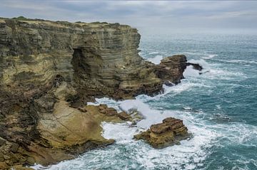 Ruwe kliffen aan de Atlantische kust van Portugal van Detlef Hansmann Photography