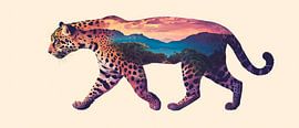 Jaguar du paysage sur Poster Art Shop