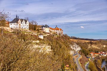 Randonnée printanière à travers la magnifique vallée de la Saale près de Dornburg-Camburg - Thuringe - Allemagne sur Oliver Hlavaty