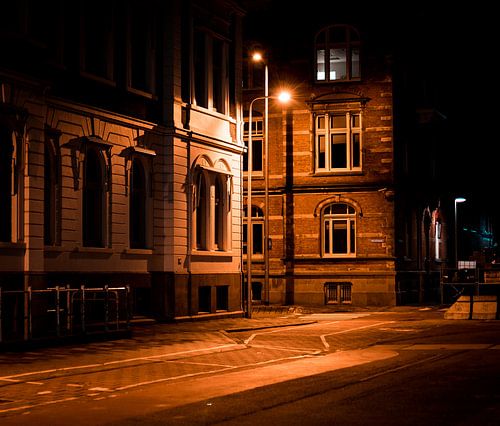 Utrecht in de nacht in kleur