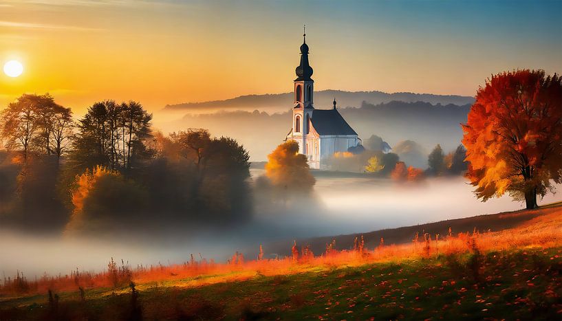 Morning with sunrise by Mustafa Kurnaz