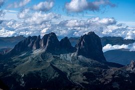 View of the Marmolada, Dolomites, Italy