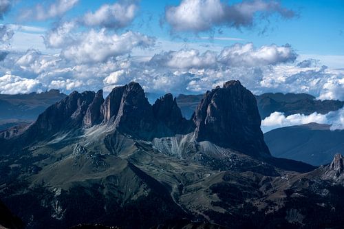 Uitzicht op de Marmolada, Dolomieten, Italië