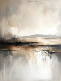 Neutral abstract landscape by IamHomeStudio