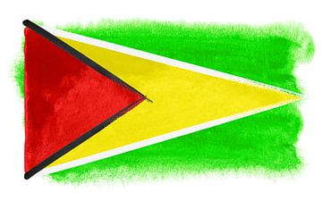 Symbolische nationale vlag van Guyana van Achim Prill