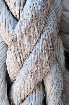 Close-up van geslagen touw