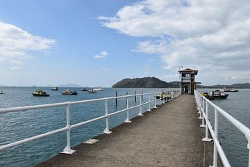Un quai sur le canal de Panama