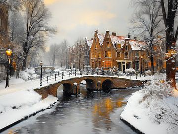 Amsterdam in winter by Preet Lambon