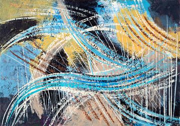 New Waves | Abstract Art van ART Eva Maria