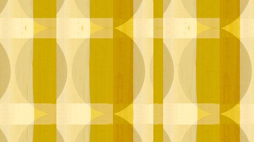 Abstract pastel shapes gold