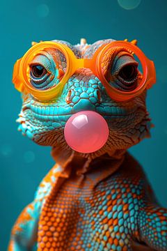 Bubblegum Fun: Lizard 2 by ByNoukk