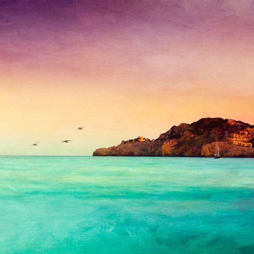 Picturesque Mediterranean in the evening