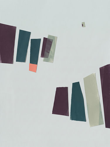 Rhythmus arrangiert in Farbe und Raum