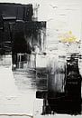 Abstract artwork picture art print painting black white by Niklas Maximilian thumbnail