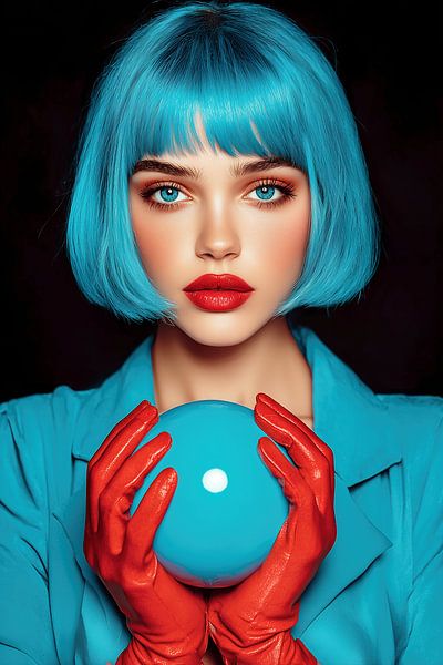 Blue Hair, Don't Care by PixelMint.