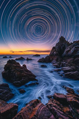 Coastal magic at dusk