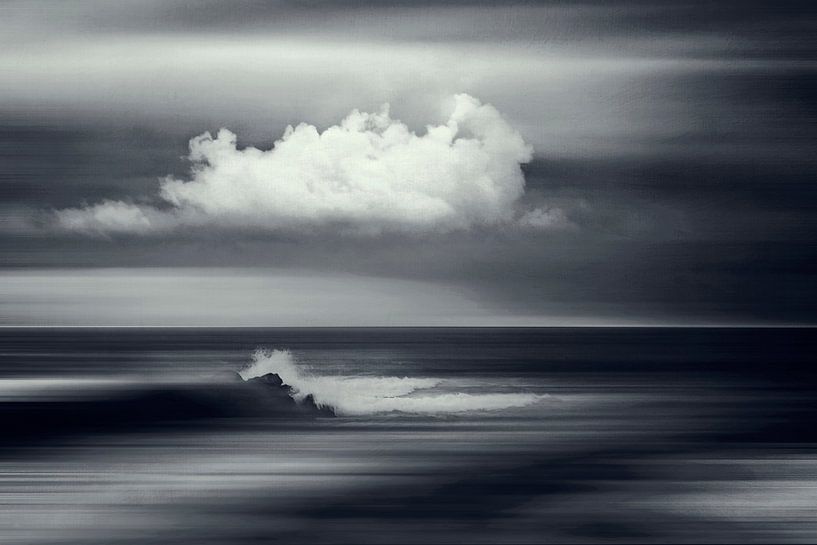 Cloud over breaking wave - Abstraction by Dirk Wüstenhagen