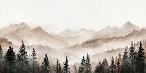 Bergwaldlandschaft