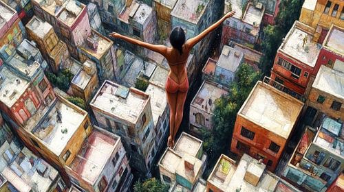 La liberté au-dessus de la ville