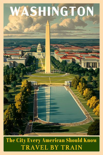 Capitol und Monument - Amerikanische Ikonen von MArt